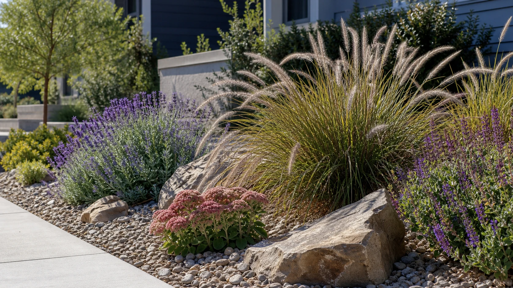 Drought-Tolerant Fountain Grass Landscaping: Water-Wise Yard Ideas