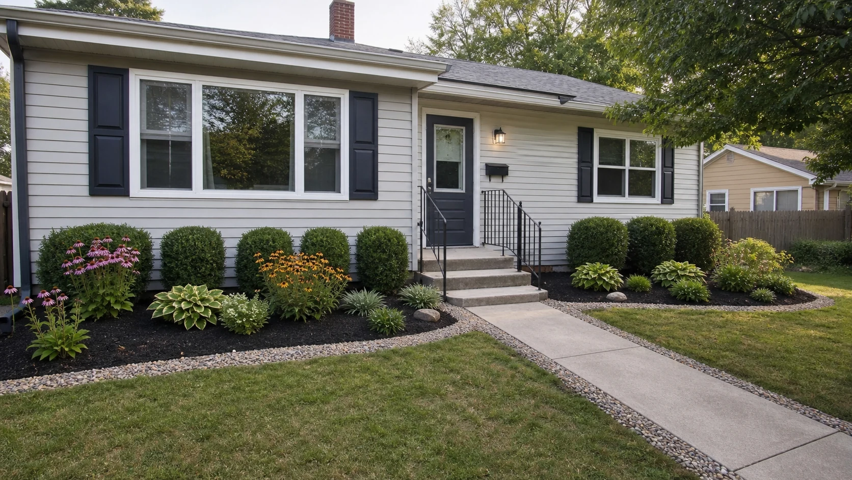 Low-Maintenance Front Yard Landscaping on a Budget: 17 Easy Ideas