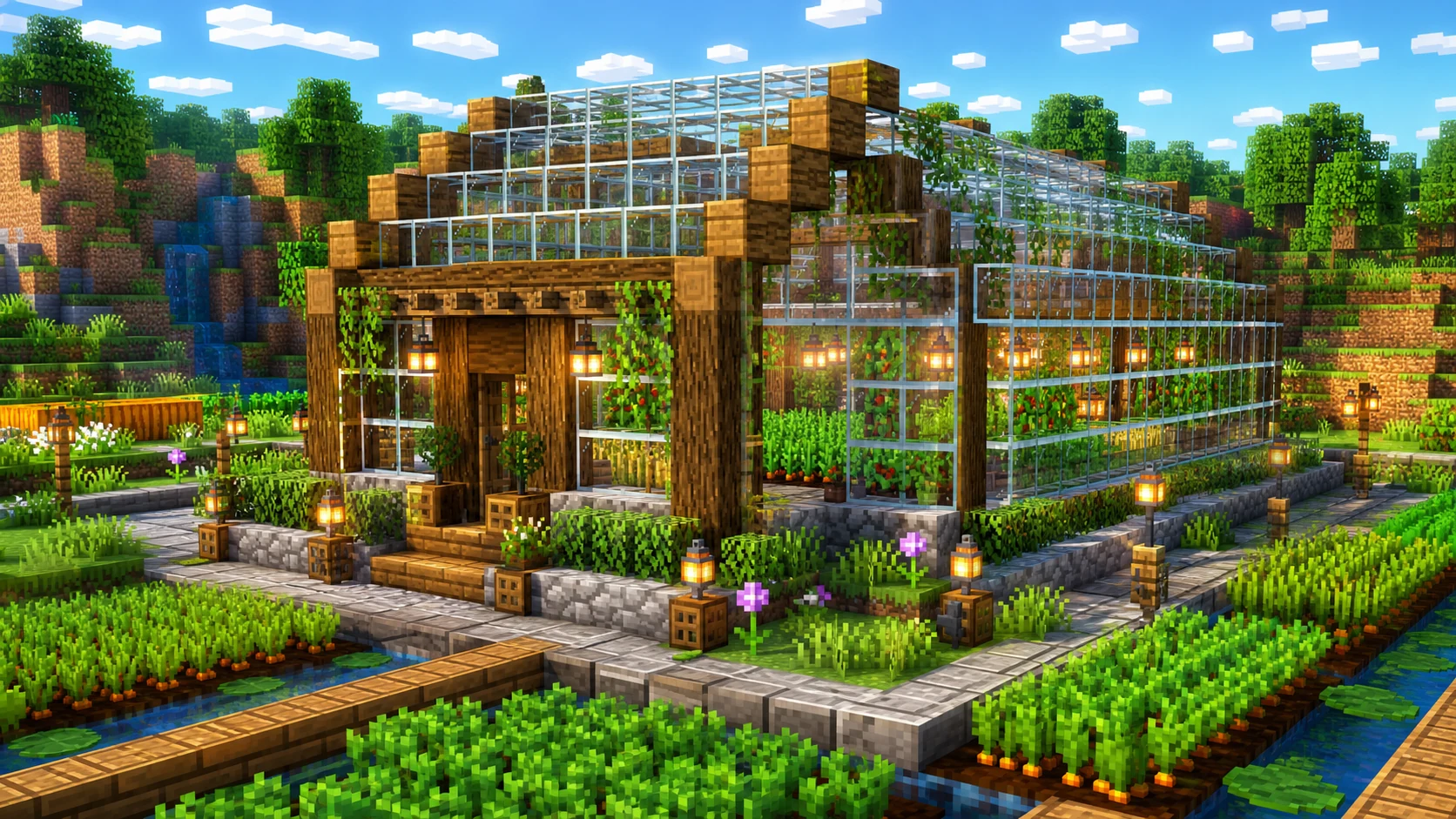 minecraft green house ideas
