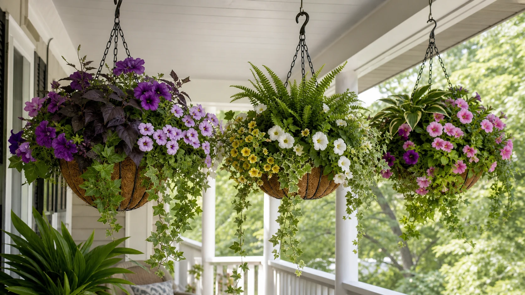 hanging basket ideas outdoor