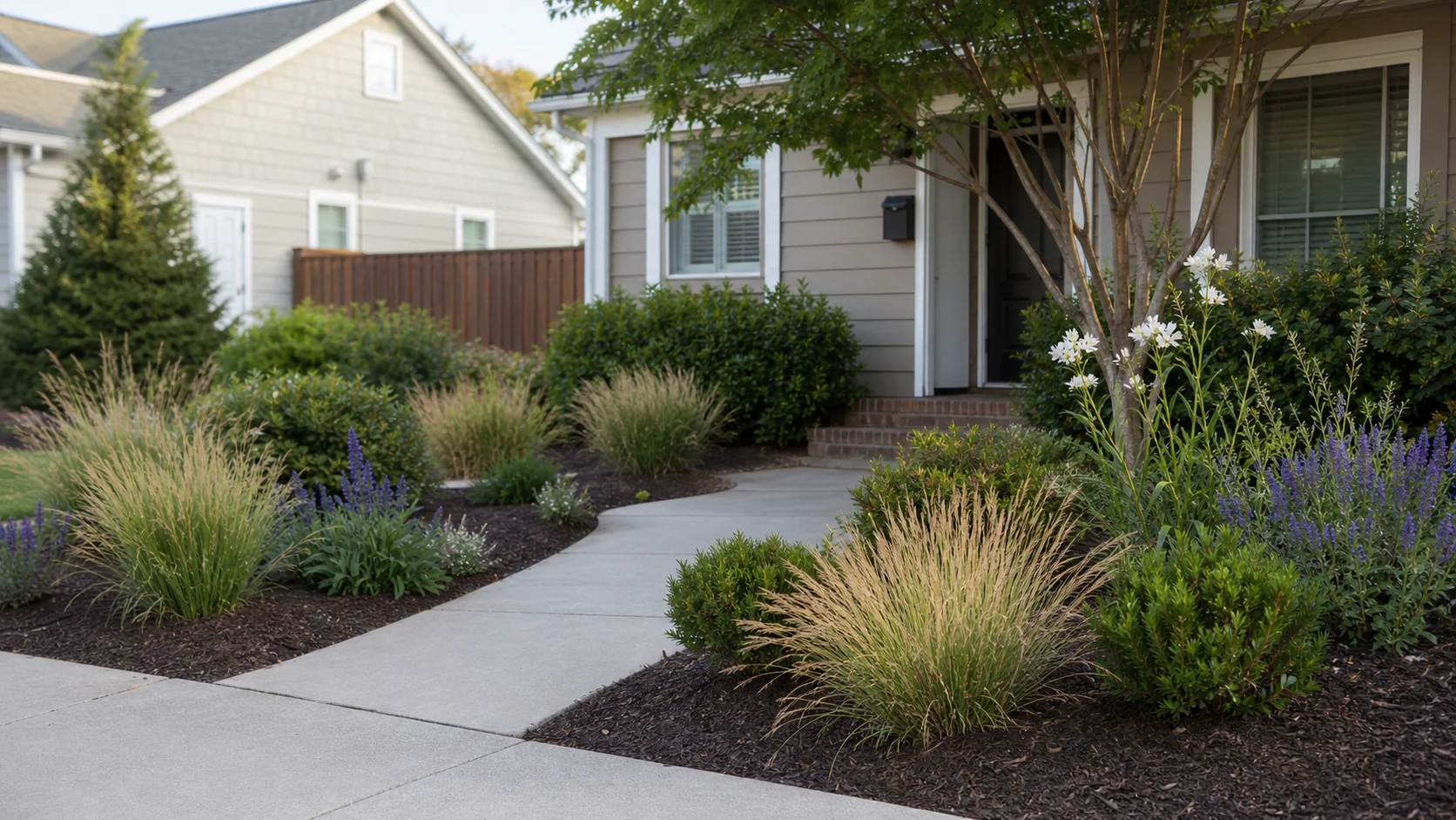 small front yard landscaping ideas low maintenance