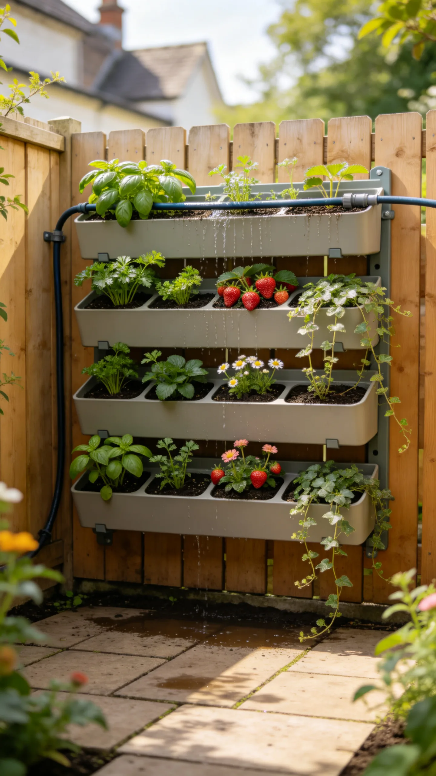 5. Build a Vertical Garden With Modular Planters