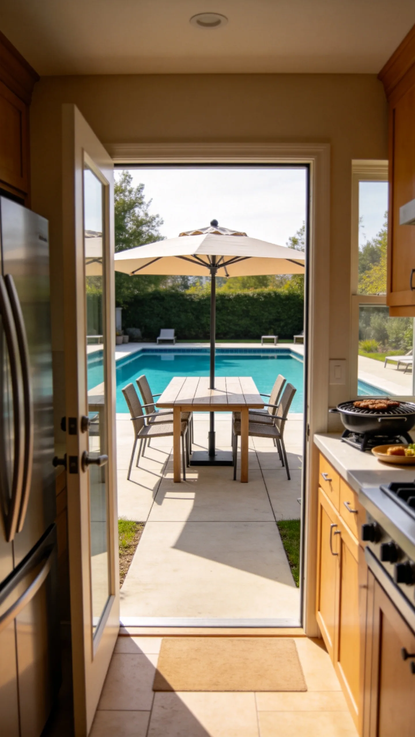 6. Connect the Pool to an Outdoor Dining Patio