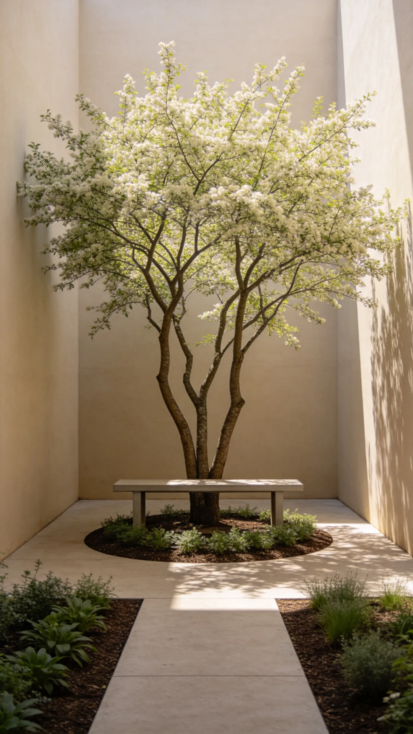 9. Design a One-Tree Courtyard Garden