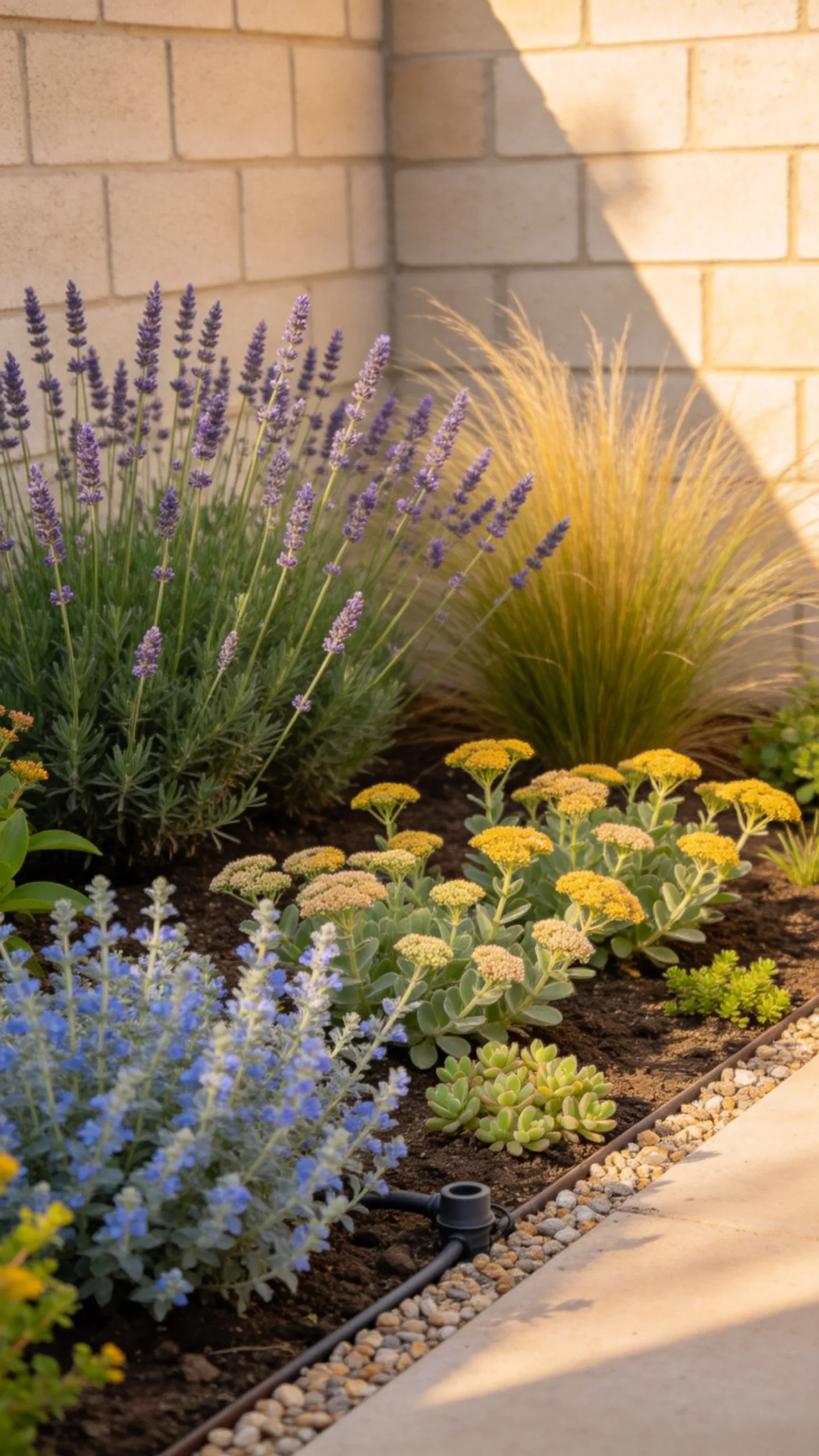 12. Fill a Sunny Corner With Drought-Tolerant Plants