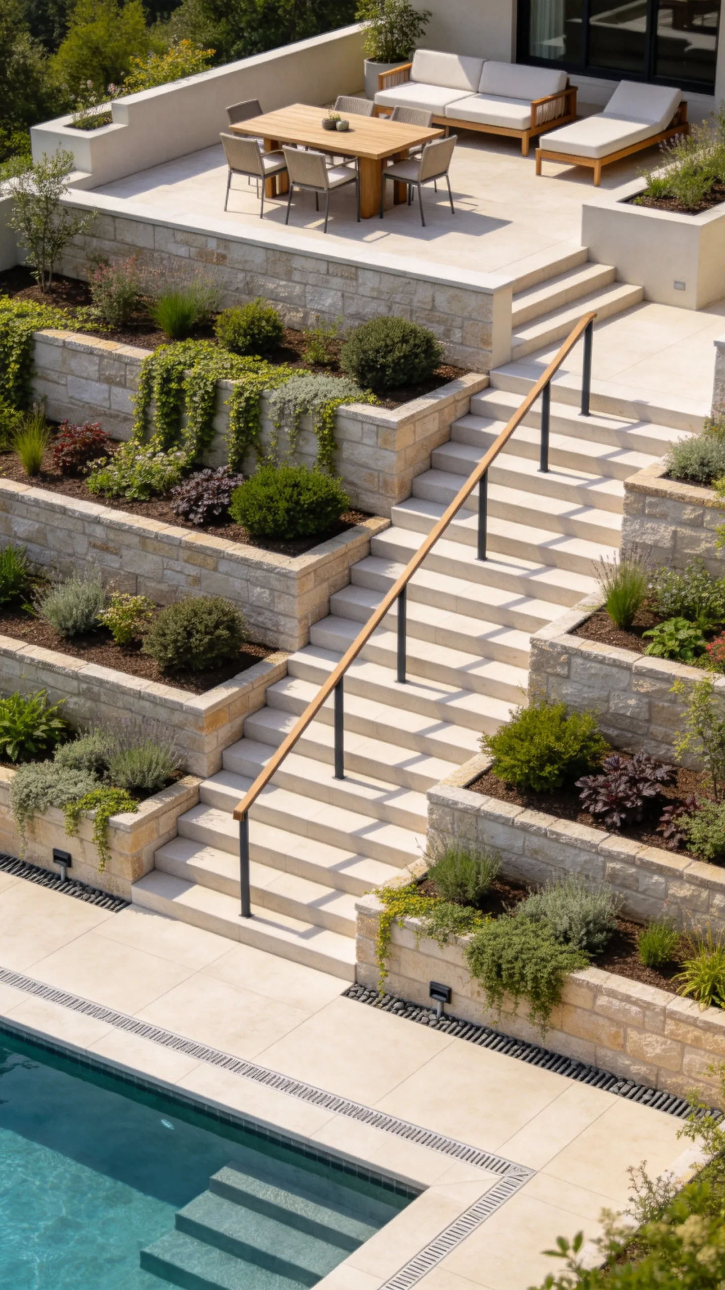 22. Design a Multi-Level Patio for a Sloped Backyard